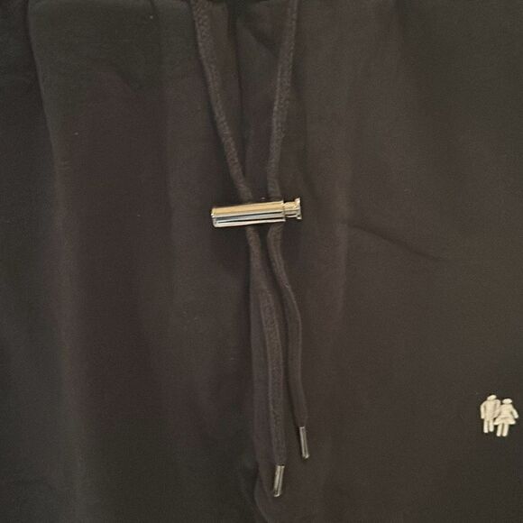 Homme + Femme Unisex M Signature Track Pants Black 100% Cotton Sweatpants New - Picture 5 of 14